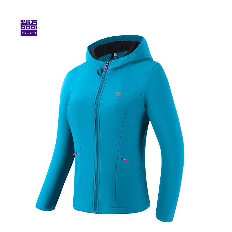 Куртка беговая на флисе женская